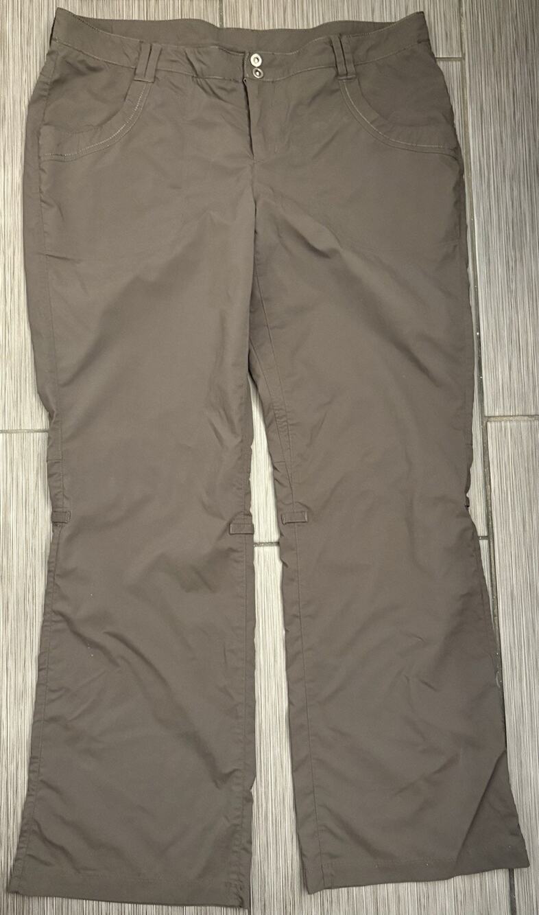 REI Co-op Women's Kornati Roll-Up Hiking Pants Size 16 Dark Gray